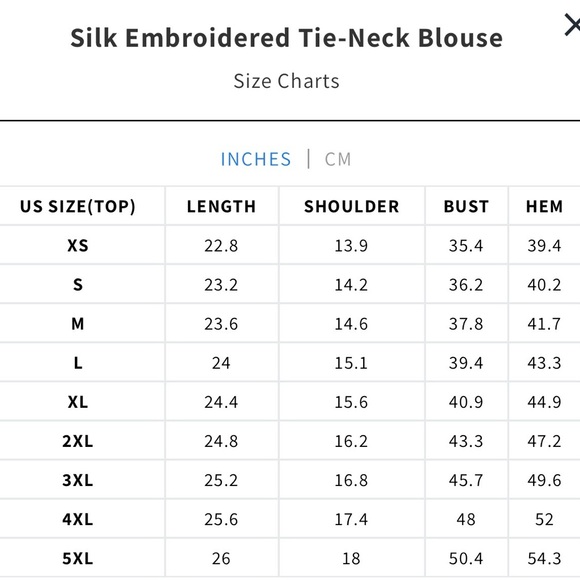 RICH RADI Q'S NEW YORK Silk Peach Embroidered Tie-Neck Blouse Size Medium - Picture 8 of 8